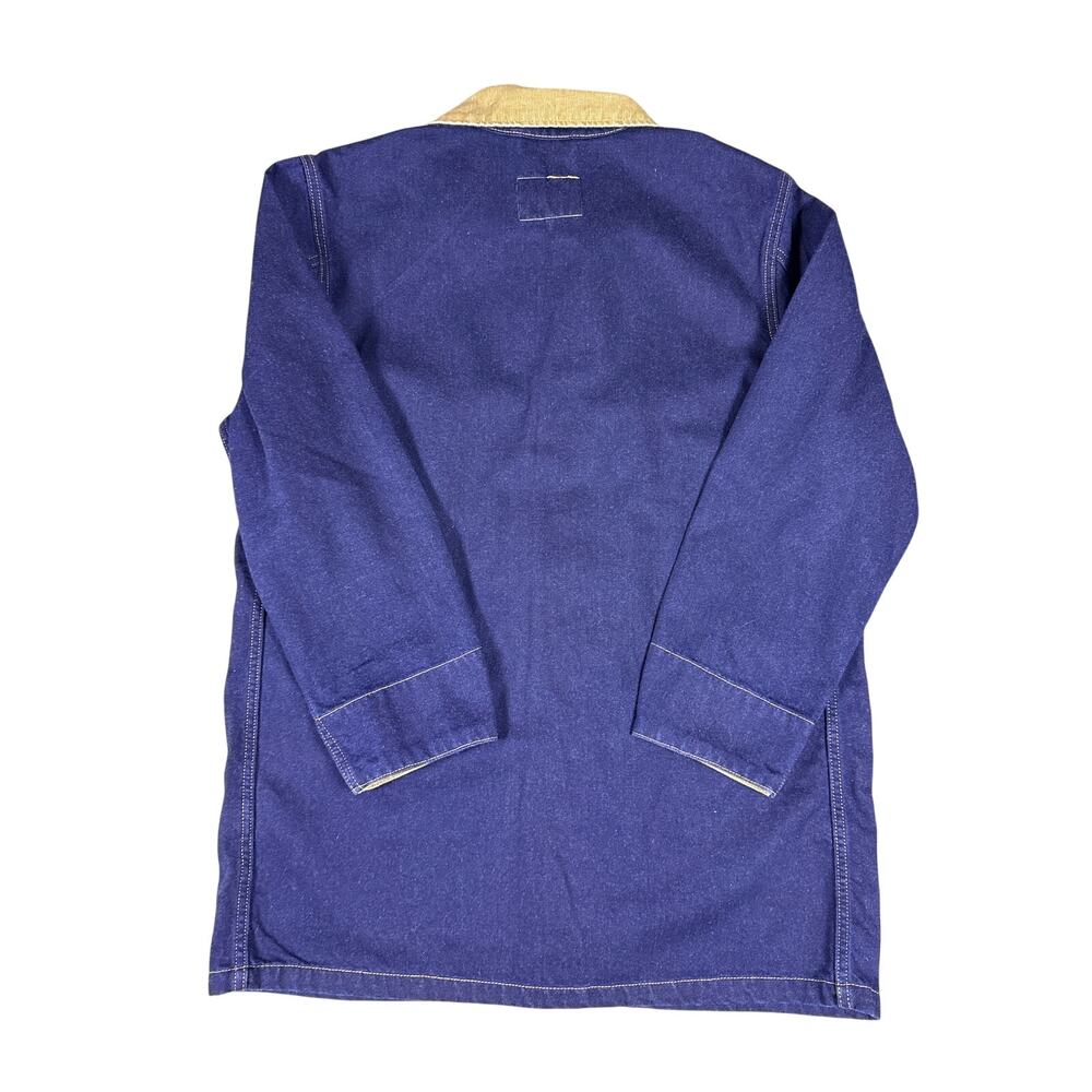 Levi's Denim Chore Coat Cypress Mens Small Dark Indigo Rinse Mid‎ Length Button - Picture 4 of 12